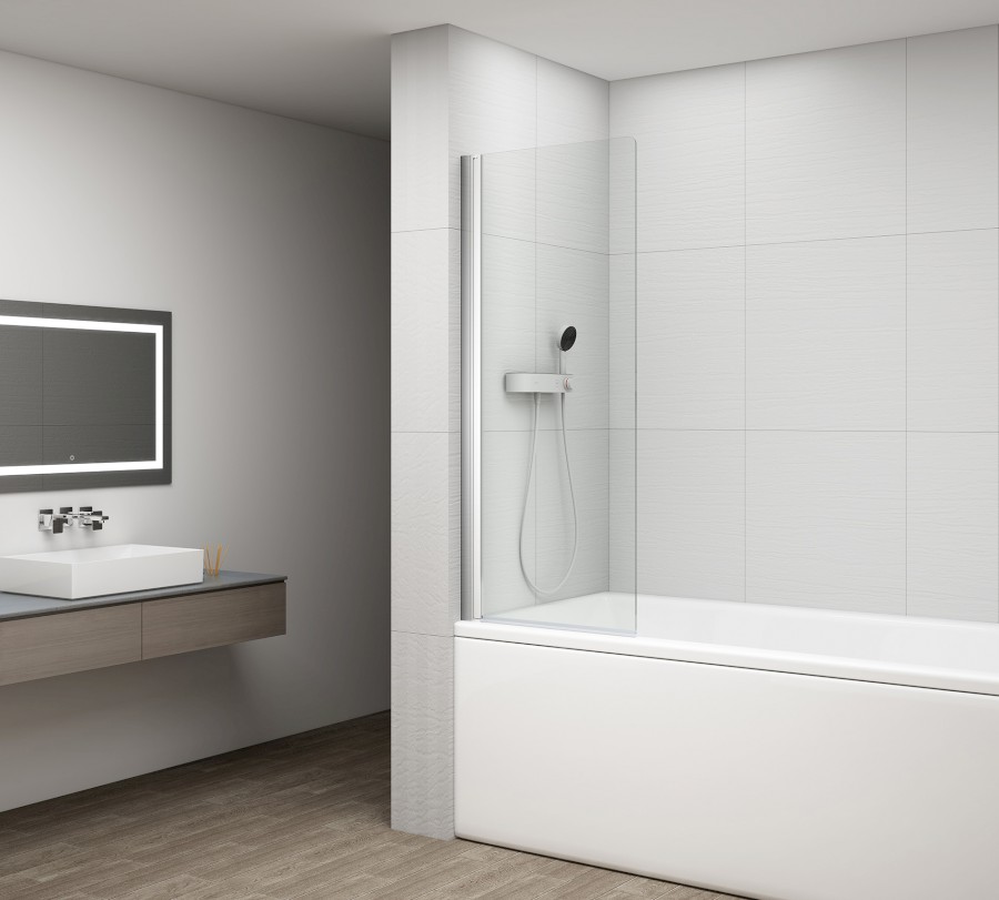 FA750 (55426) ROTA vanová zástěna otočná 750mm, čiré sklo FA750