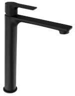 PAX stojánková umyvadlová baterie vysoká, prodloužená hubice, černá mat XA07/15