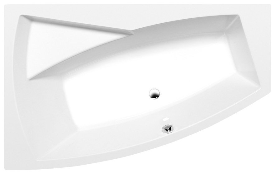 EVIA L asymetrická vana 160x100x47cm, bílá 11611