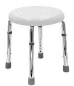 A170101 (58957) HANDICAP koupelnová stolička, průměr 45cm, bílá A170101