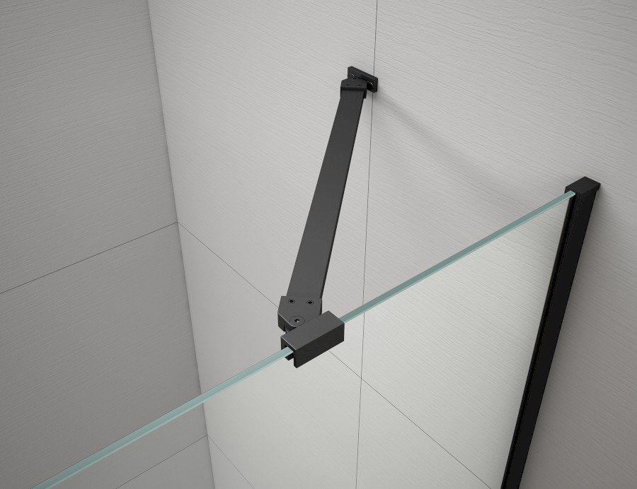 FS8022 (55418) FISA stěnový profil a vzpěra, černá mat FS8022