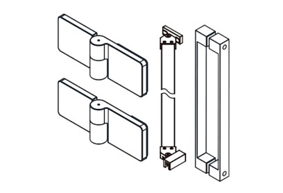 TRINITY komponenty pro dveře do niky, černá mat, levé GT12LB
