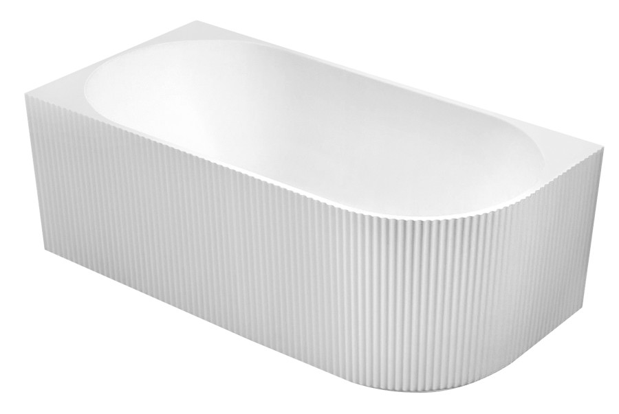 E1047G (60939) TIBERA STRIP L rohová stojící vana, 150x75cm, bílá E1047G