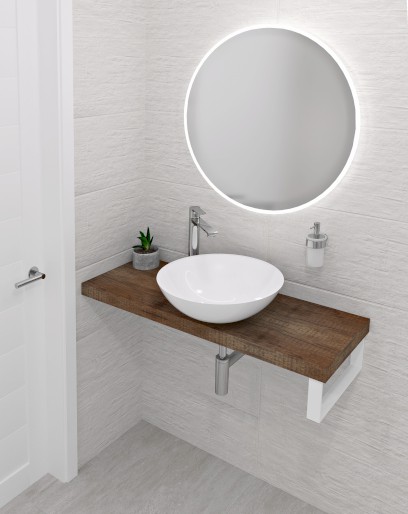 AVICE deska pod umyvadlo 150x36cm, tl.5cm, old wood AV1568