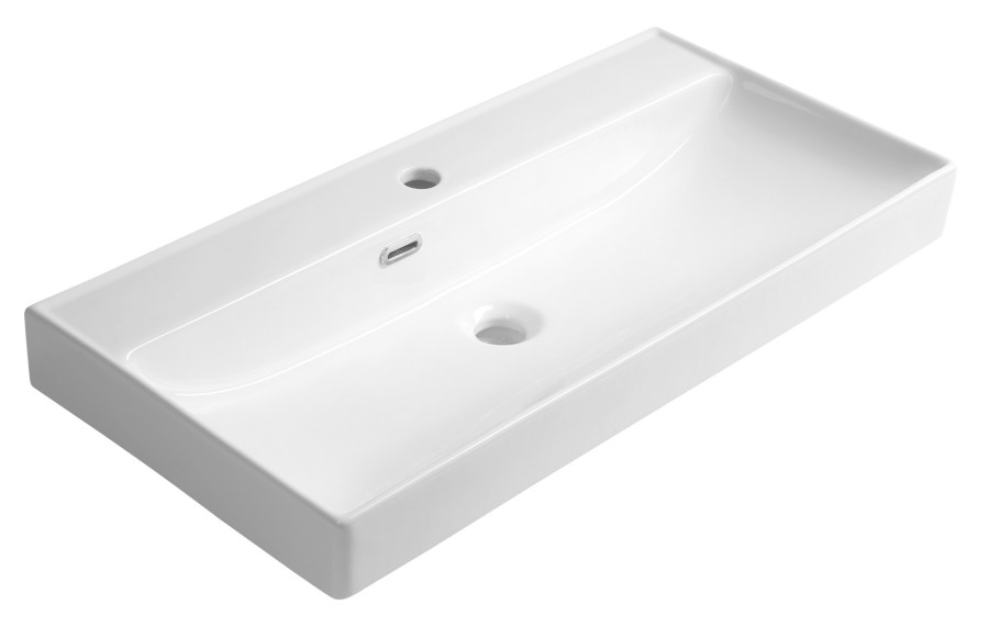 9980 (60890) PARLA keramické umyvadlo 80x38cm, bílá 9980