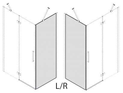 TRINITY sklo boční stěny, 800mm, sklo čiré GT5680C
