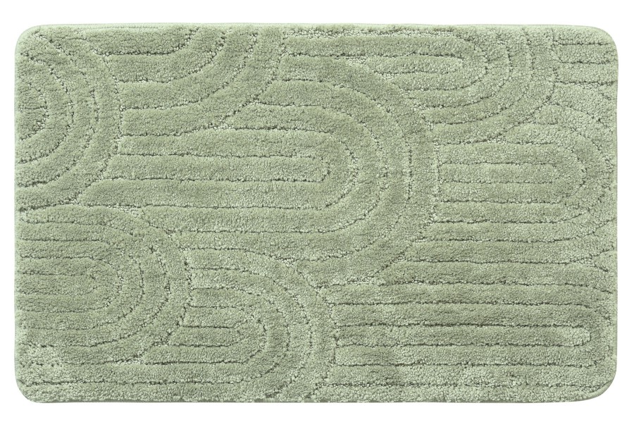 NI8594 (62232) RIST koupelnová předložka, 50x80cm, 100% polyester, protiskluz, zelená NI8594