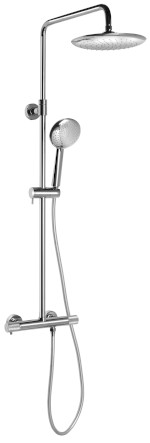 SOLARIS sprchový sloup s termostatickou baterií, chrom WD139