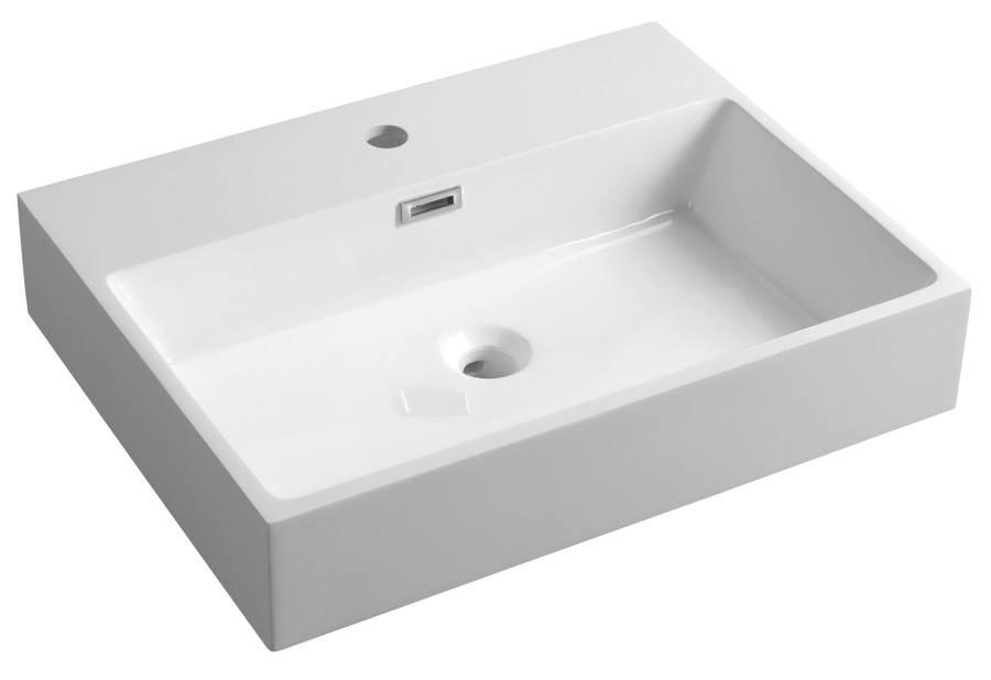 AT060 (55228) AQUATIC umyvadlo, litý mramor, 60x46cm, bílá AT060