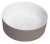 THIN umyvadlo na desku, Rockstone, Ø 38 cm, bílá mat/agila WN548-43