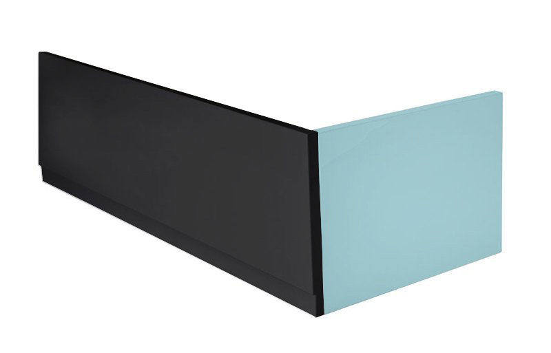 72624.21 (53142) PLAIN panel čelní 170x59cm, černá mat, levý 72624.21