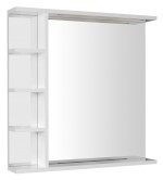 KORIN STRIP zrcadlo s LED osvětlením a policemi 70x70x12cm KO360S