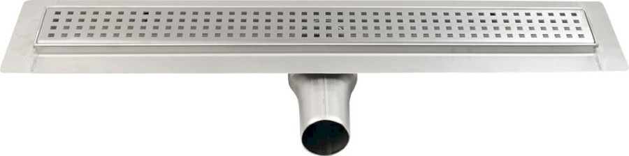 MANUS QUADRO nerezový podlahový žlab s roštem, L-750, DN50 GMQ33