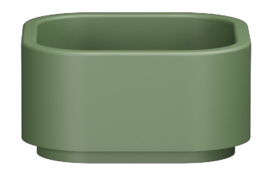 554311 (62034) HAKO keramické umyvadlo na desku 30x30cm, verde mat 554311