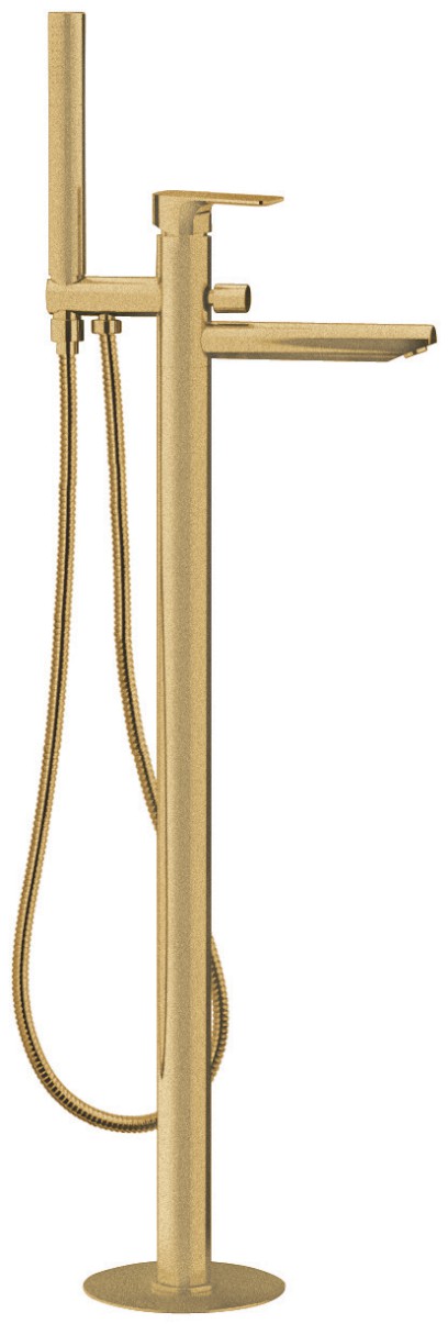 SPY vanová baterie s připojením do podlahy, zlato mat PY21/19