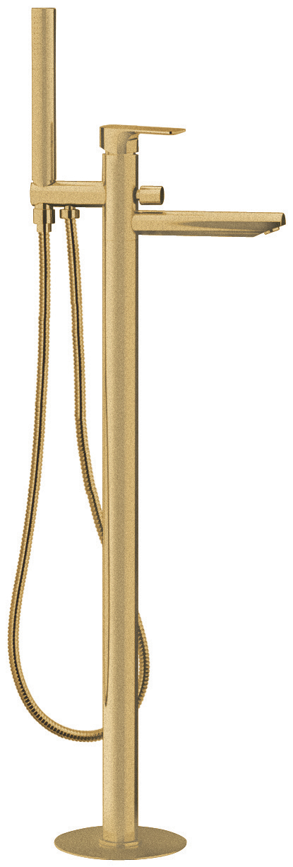 SPY vanová baterie s připojením do podlahy, zlato mat PY21/19