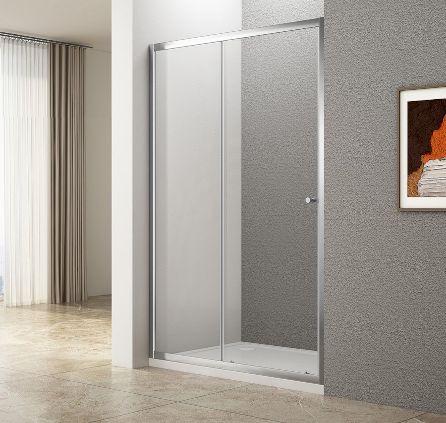 UGGA posuvné sprchové dveře 1000mm, čiré sklo ATS100