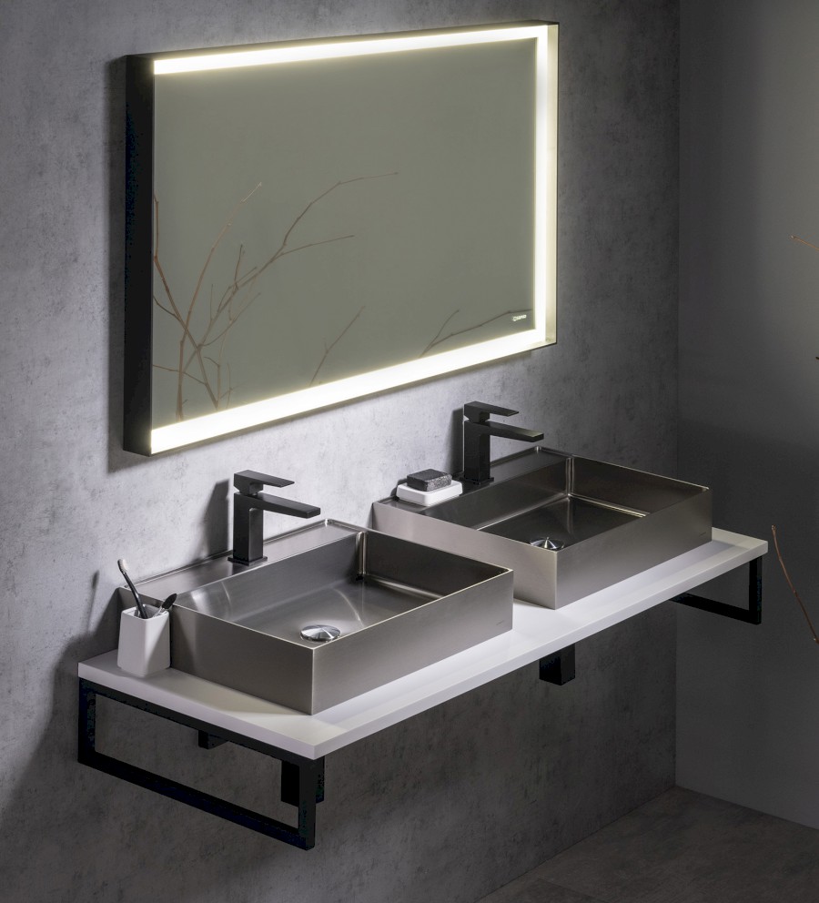 PLATO deska Rockstone 1400x24x500mm, bílá mat PL140-0101