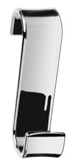 Háček na otopná tělesa, termoplast, chrom 202513