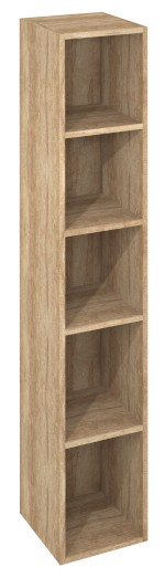 ESC160-2222 (50616) ESPACE otevřená policová skříňka 30x172x32cm, dub alabama ESC160-2222