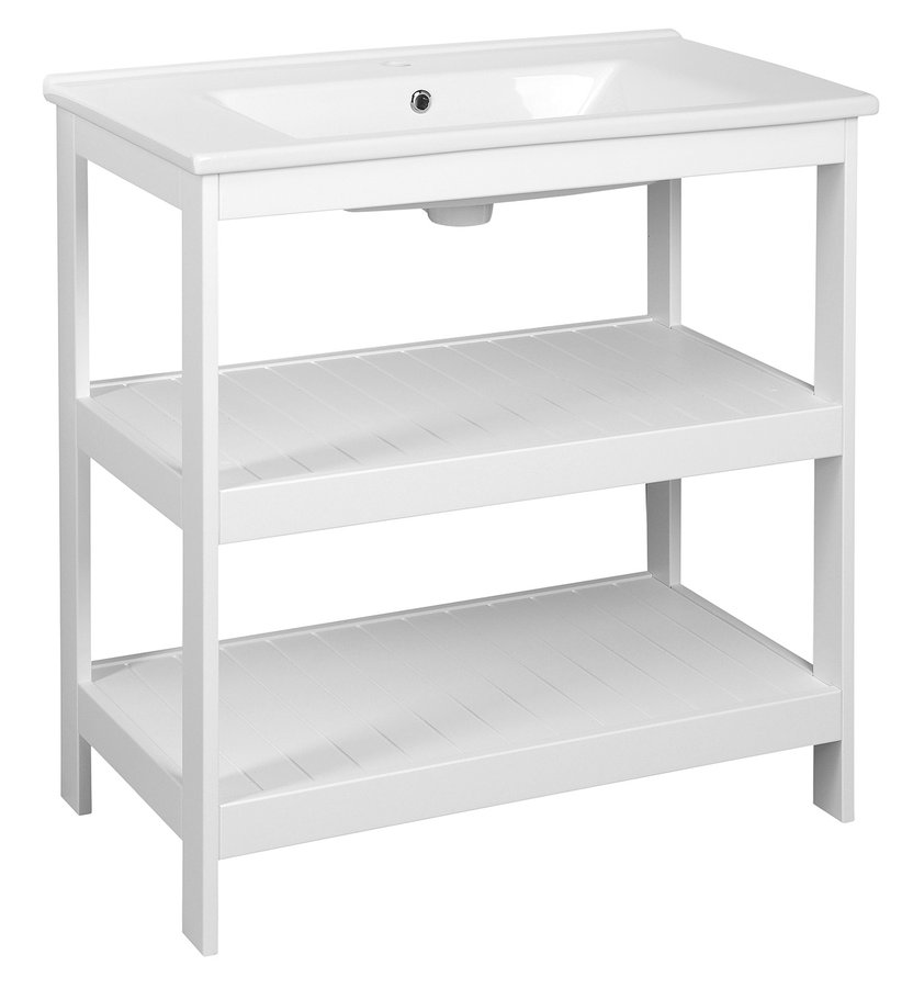 ETIDE policová umyvadlová skříňka 81,5x85x44 cm, bílá mat ET830