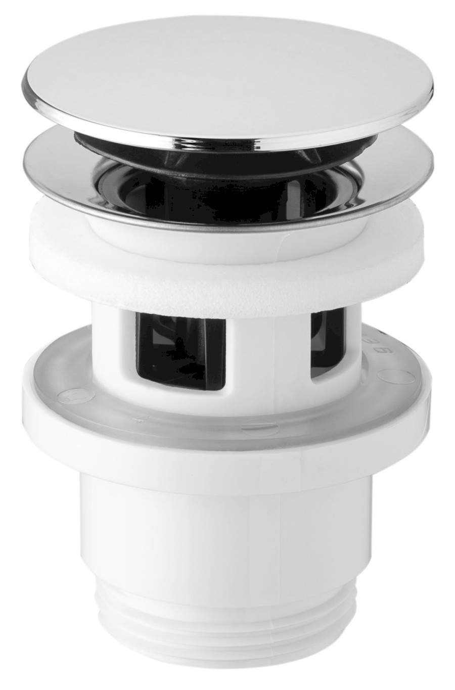 Umyvadlová výpust 5/4“, click-clack, velká zátka, 32-52mm, ABS/chrom 151.309.1