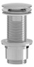 Umyvadlová výpust 5/4“, neuzavíratelná, velká zátka, 10-80mm, ABS/chrom CV1232