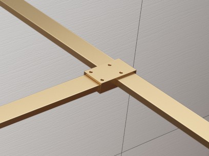 ESCA T- spojka vzpěr, zlato mat ES7546