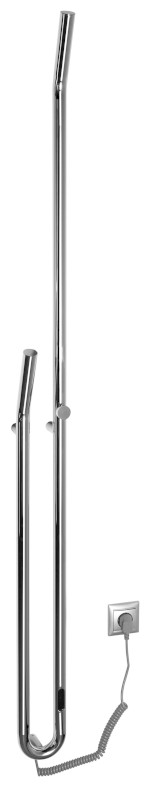 DUOPASSO elektrický sušák ručníků s časovačem 122x1700mm, 45 W, chrom ER730