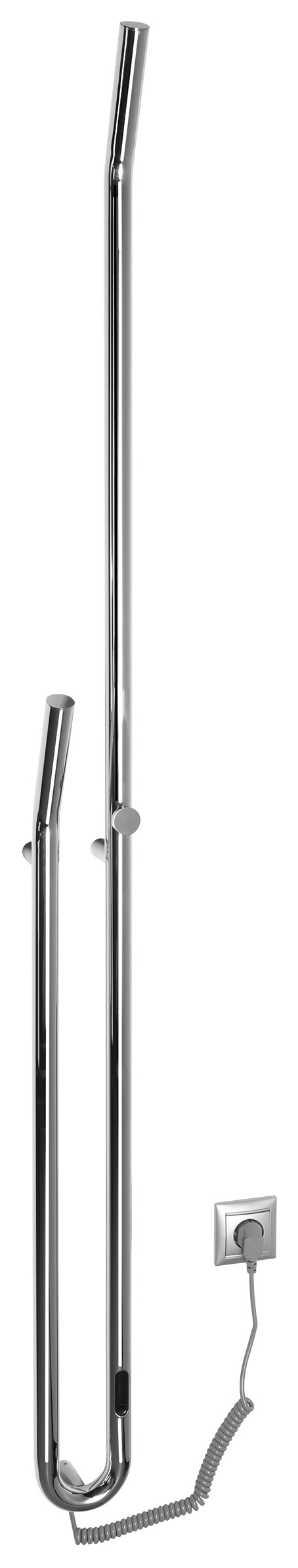 ER730 (53467) DUOPASSO elektrický sušák ručníků s časovačem 122x1700mm, 45 W, chrom ER730