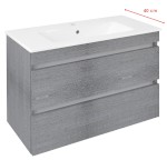 EZ792-1111 (60284) EZARA umyvadlová skříňka 78x54x39cm, dub stříbrný EZ792-1111