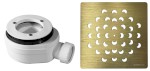 KSM104G-SN90 (59724) Vaničkový sifon, průměr otvoru 90 mm, DN40, krytka zlato KSM104G-SN90