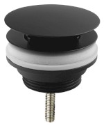 Umyvadlová výpust 5/4“, neuzavíratelná, velká zátka, 10-55mm, černá 542.742.5B