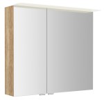 LX080-0022 (50637) LINEX galerka s LED osvětlením, 80x70x15cm, dub alabama LX080-0022