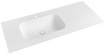 TS097-0101-L (51051) TREOS umyvadlo 96,6x51,3 cm (75+20), rockstone, levé, bílá mat TS097-0101-L