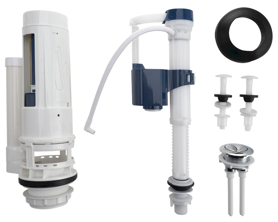 301.424.0 (54912) Splachovací souprava s DUAL tlačítkem 49 mm, spodní napouštění 1/2