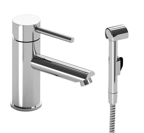 1209-09 (28231) RHAPSODY stojánková umyvadlová baterie s bidetovou sprchou, chrom 1209-09