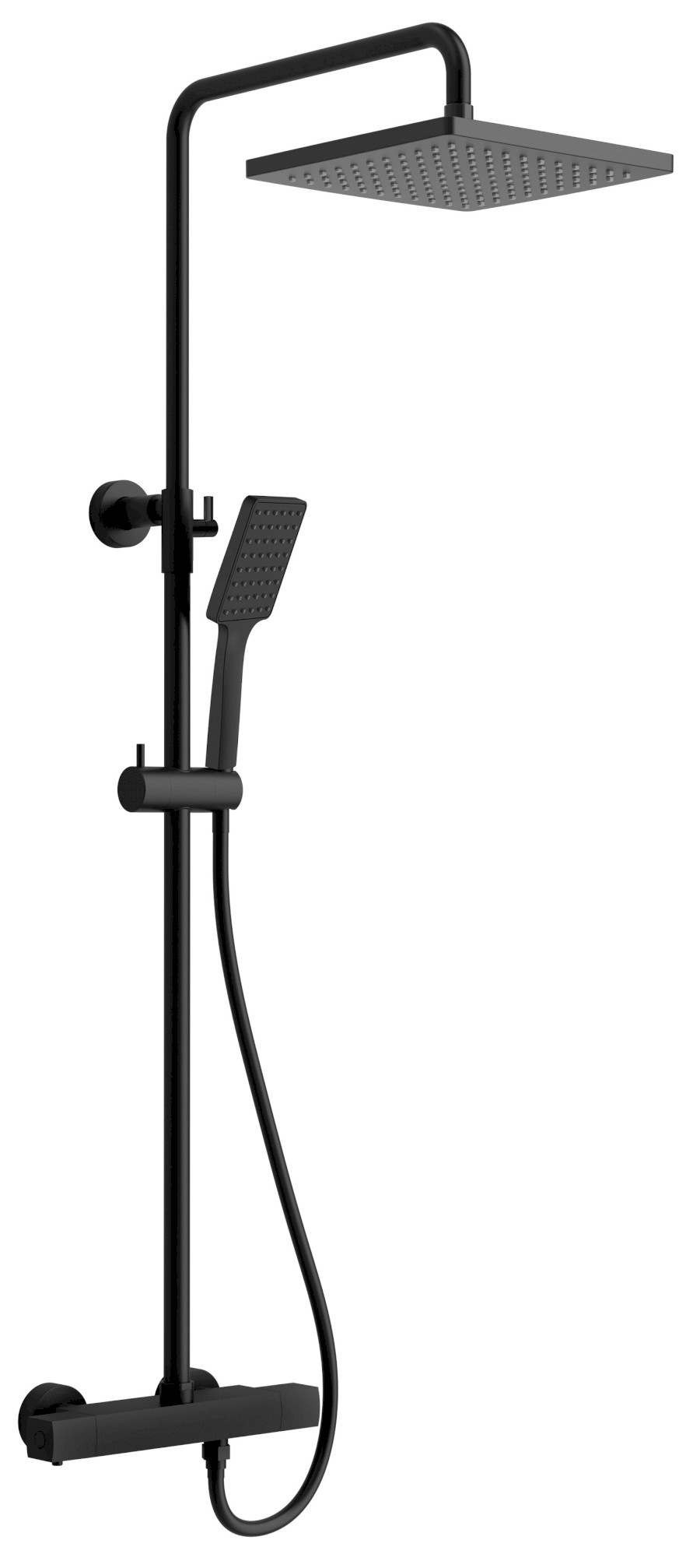 KJ639 (37852) Sprchový sloup s termostatickou baterií, černá mat KJ639
