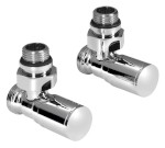 C-START připojovací sada ventilů ruční rohová, chrom SC237C