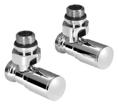 C-START připojovací sada ventilů ruční rohová, chrom SC237C