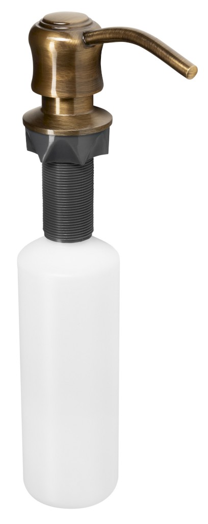 Zápustný dávkovač mýdla, retro, bronz SP004
