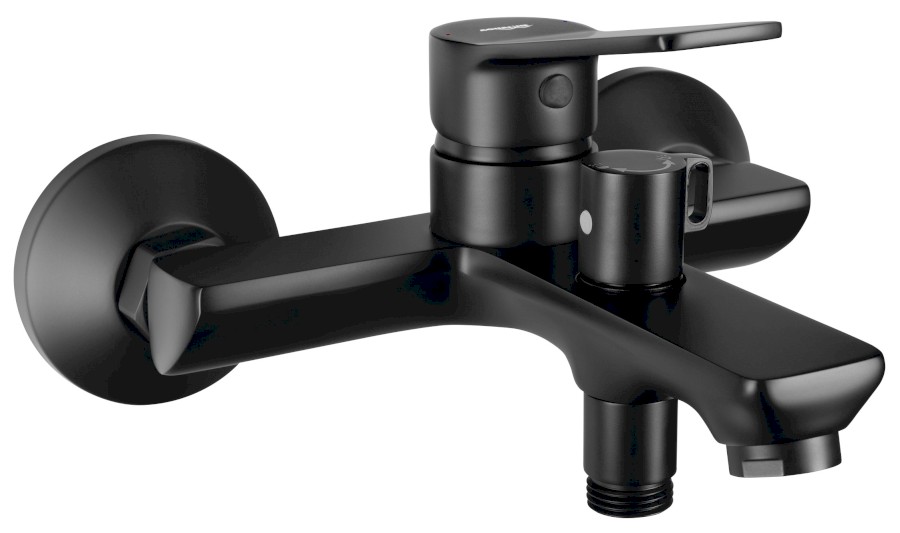 SX010B (60919) SINTRA nástěnná vanová baterie, černá mat SX010B