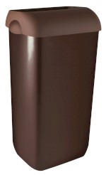 COLORED odpadkový koš nástěnný s víkem 23l, ABS, Soft Touch, hnědá A74201MA-2