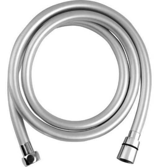 1208-14 (18011) SOFTFLEX plastová sprchová hadice, 200cm, metalická stříbrná/chrom 1208-14