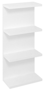 RIWA otevřená police 30x70x15 cm, bílá lesk RIW300-0030