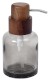 FIGO dávkovač mýdla na postavení 300ml, kouřové sklo/dřevo 08387