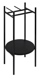 SKA380-2 (57323) PUNO podstavec pod kulatá umyvadla 375x830x448xmm, černá SKA380-2