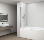 FA650 (55425) ROTA vanová zástěna otočná 650mm, čiré sklo FA650