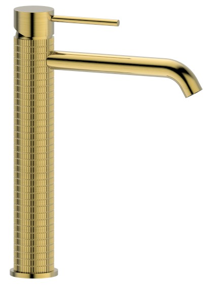 FLAWO stojánková umyvadlová baterie vysoká, zlato mat FR678GB