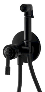 VERSI podomítková bidetová baterie se Stop sprškou, černá mat RV013/15